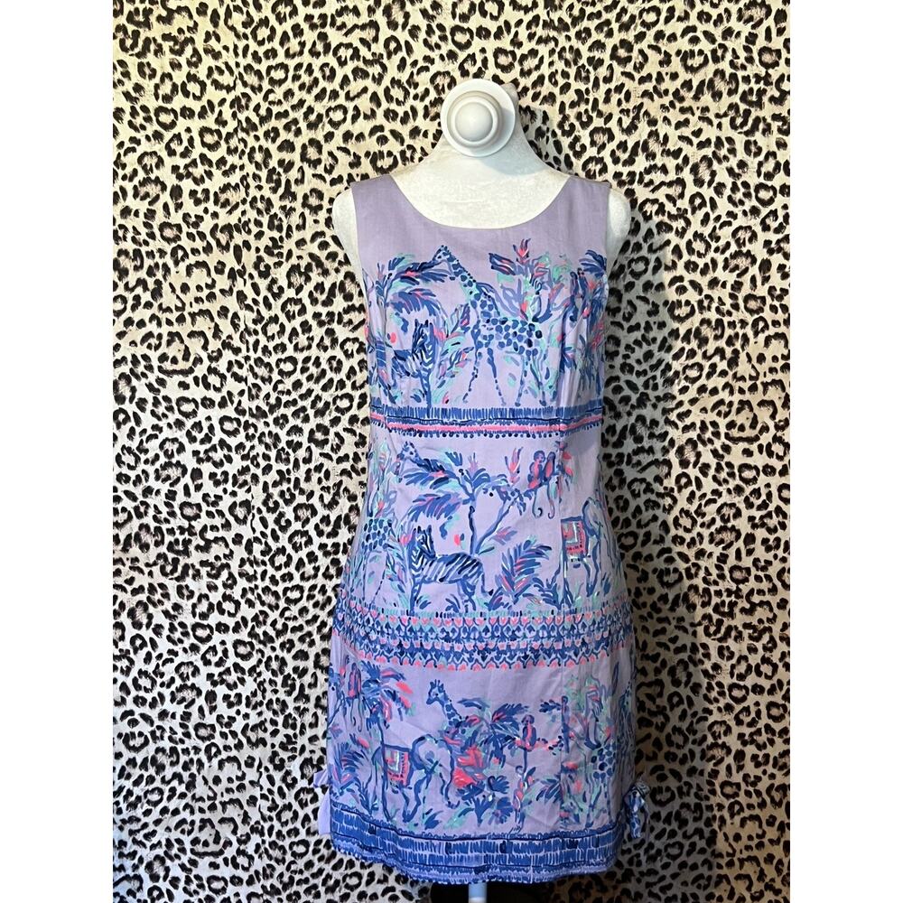 Lilly Pulitzer Mila Shift Kentucky Derby Dress Lilac Verbena Fruity Monkey 4